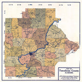 1920 Map of Tuscaloosa County Alabama