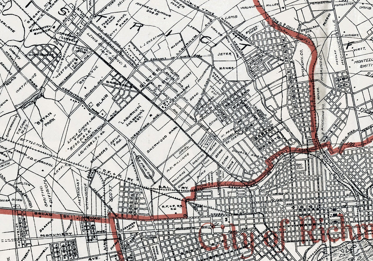 1911 Map of Henrico County Virginia