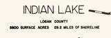 1960 Map of Indian Lake Logan County Ohio