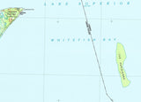 1985 Map of Whitefish Bay Lake Superior Michigan