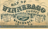 1862 Map of Winnebago County Wisconsin