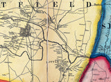1857 Map of Hampden County Massachusetts