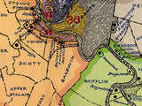 1903 Map of Allegheny County Pennsylvania