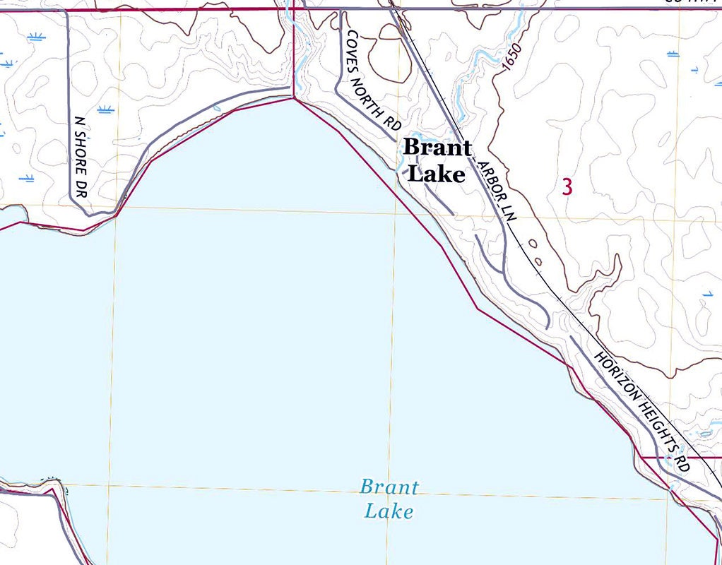 2017 Map of Lake Madison South Dakota