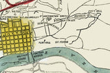 1863 Map of Knoxville Tennessee