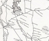 1830 Town Map of Bellingham Norfolk County Massachusetts