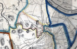 1831 Town Map of Northampton Hampshire County Massachusetts