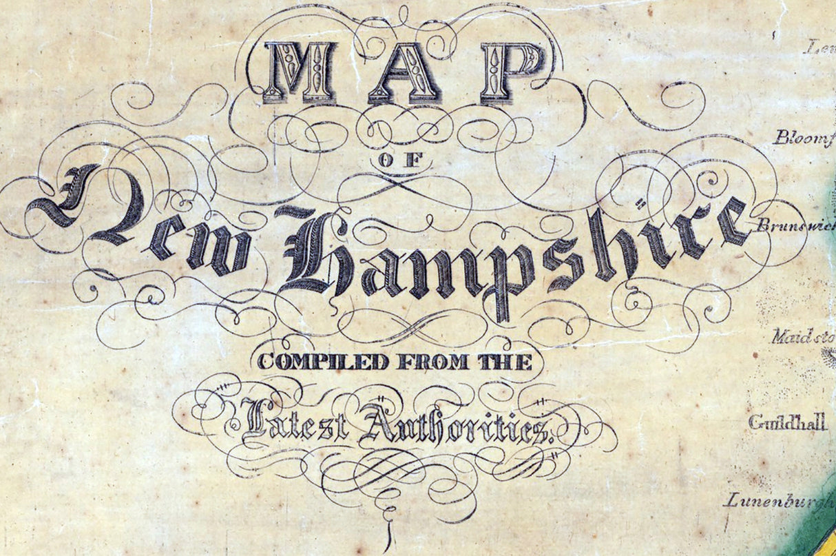 1849 Map of the State of New Hampshire