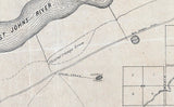 1882 Map of Satsuma Putnam County Florida Saint Johns River