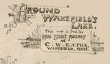 1889 Map of Quannapowitt Lake Wakefield Massachusetts