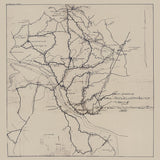 1906 Map of Ashland City Cheatham County Tennessee