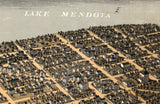 1867 Panoramic Map of Madison Wisconsin