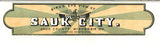 1870 Panoramic Map of Sauk City Sauk County Wisconsin