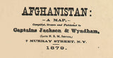 1879 Map of Afghanistan