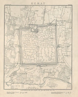 1880 Map of Herat Afghanistan