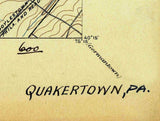 1894 Topo Map of Quakertown PA Quad Bucks County