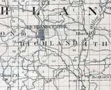 1880 Map of Richland County Wisconsin