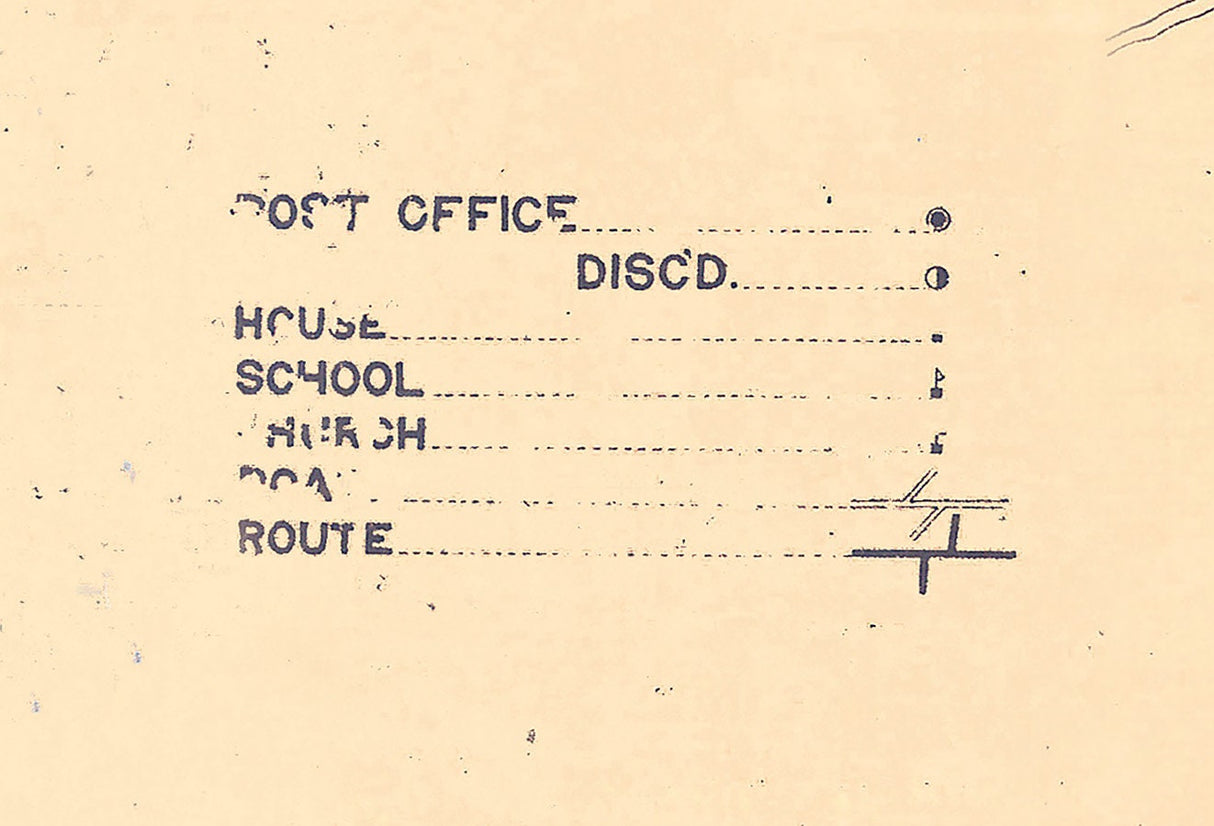 1920 Map of Hawkins County Tennessee