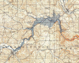 1912 Map of Knox Lake Ohio Butler Perrysville