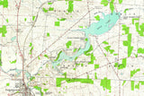 1963 Map of Knox Lake Ohio