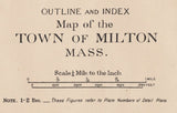 1896 Town Map of Milton Norfolk County Massachusetts