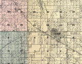 1902 Map of Eau Claire County Wisconsin