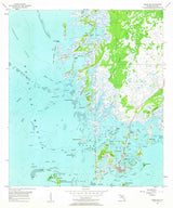 1955 Topo Map of Cedar Key Florida Quadrangle