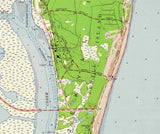 1957 Topo Map of Jekyll Island Georgia Quadrangle