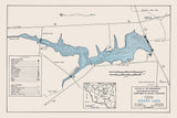 1961 Map of Grant Lake Brown County Ohio