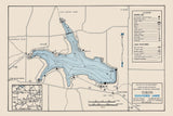 1961 Map of Guilford Lake Columbiana County Ohio