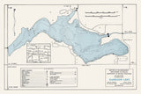 1961 Map of Harrison Lake Fulton County Ohio