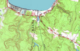 1967 Map of Saratoga Lake New York Saratoga Springs