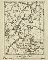 1873 Map of Moosehead Lake Maine