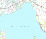 1973 Map of Lake Istokpoga Florida