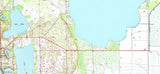1973 Map of Lake Istokpoga Florida