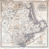 1825 Map of Essex County Massachusetts