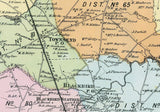 1868 Map of Appoquinimink New Castle County Delaware