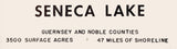 1961 Map of Seneca Lake Guernsey and Noble County Ohio