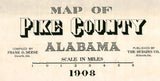 1908 Map of Pike County Alabama