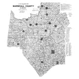 1909 Map of Marshall County Alabama