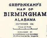 1914 Map of Birmingham Alabama
