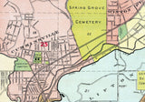 1893 Map of Cincinnati Ohio and Vicinity