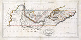 1814 Map of the State of Tennessee