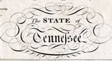 1814 Map of the State of Tennessee