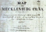 1864 Map of Mecklenburg County Virginia
