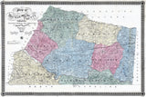 1870 Map of Mecklenburg County Virginia