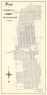 1890 Map of Piedmont Alabama