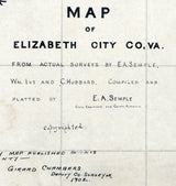 1902 Map of Elizabeth City County Virginia