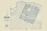 1897 Map of the City of Merced Merced County California