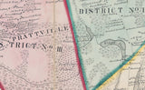 1855 Town Map of Raynham Bristol County Massachusetts